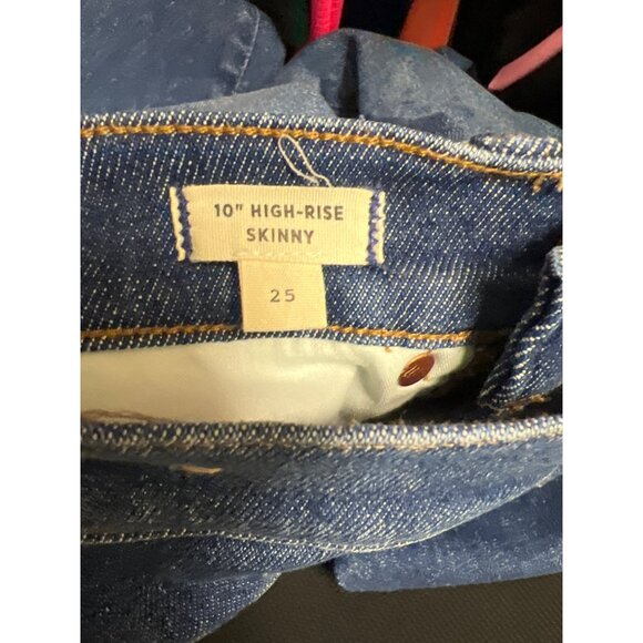 Madewell High-Rise Skinny Jeans  Medium Wash Denim Womens Sz 25 - Picture 10 of 10